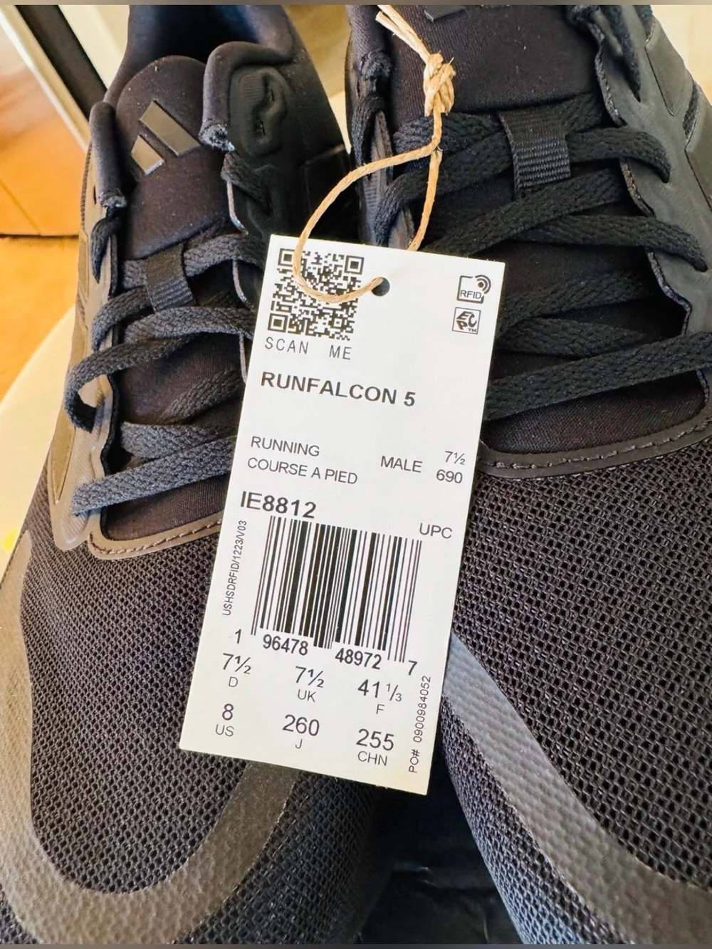 ADIDAS Runfalcon 5.0 Athletic Shoes Men’s Size 8 $70 NEW IN BOX